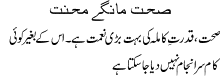 sehat mangay mehnat