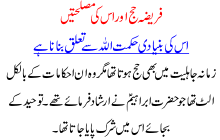 Fareeza e hajj e is ki muslahtain 