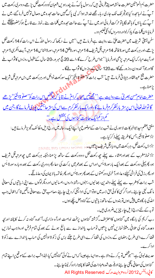 Shab e Baraat 