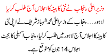 Chief Minister of Punjab Did call new senate Seminar