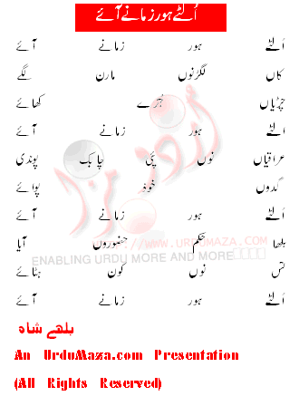 Urdu Poem of Baba Bulhey Shah