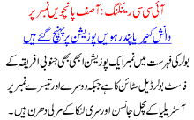 ICC Ranking Asif jumps to 5th while kaneria reached 15th position