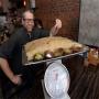 Strange Restaurant in USA - Special 3 feet long roll is baked