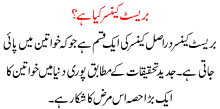 Breast Cancer In Urdu