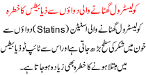 Colistrol Ghtane Wali Dwao Se Zyabits Ka Khatra