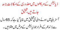 Zyabits K Mareezo K Amkanat Barh Jate Hai Tehqeeq