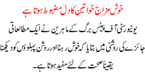 Women Article Khudh Mizaj Khawateen