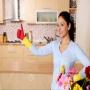 Housewife in domestic decorative role