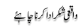 Urdu Joke Online : Waqi Shukar Ada Karna Chahiye