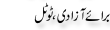 Urdu Joke Online : Braye Azadi Or Total