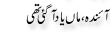 Urdu Joke Online : Aainda Or Maa Yad Agaye Thi