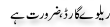 Urdu Joke Online : Railway Gaurd Or Zarorat Hai