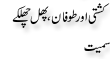Urdu Joke Online : Kashti Or Tofan Or Phal Chilkhe Sameet