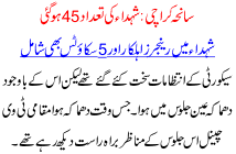 Death Toll Reached 45 In Karachi Suicide Attack During Main Shia Gathering On Moharram