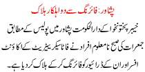 Two Men Shot Dead In Peshawar