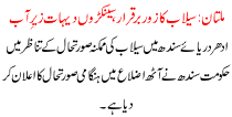Multan Maintain Flood Wave