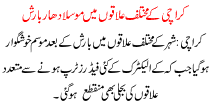 Heavy Rains In Different Areas Of Karachi