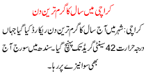 The Hottest Day Of The Year In Karachi