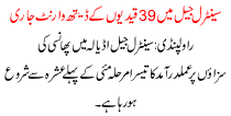 Issued A Death Warrant Of 39 Prisoners In Central Prison