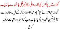 Police Operations Gwadar 6 Foreigner Recovered