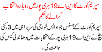 The Supreme Court Ordered To Re-polling In N A 19 Haripur