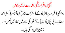 25 Afrad Zakhmi Amarat Zameen Boss