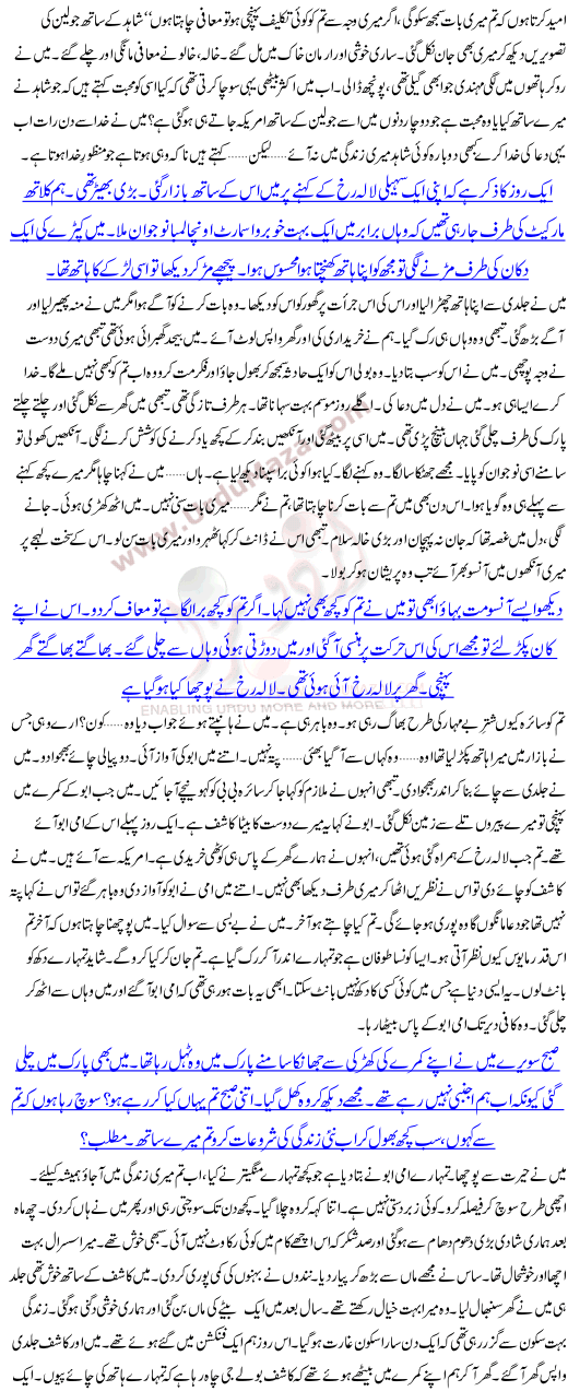 A Woman Story In Urdu Aa Ab Laut Jao