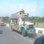 A road accident due to careless driving of a bus driver in Pakistan