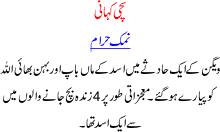 True Pakistani Story Namak Haram