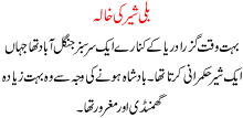 Billi Shair Ki Khala