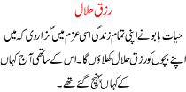 Rizq E Halal