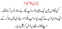 Urdu Story For Children Chori Ka Anjaam