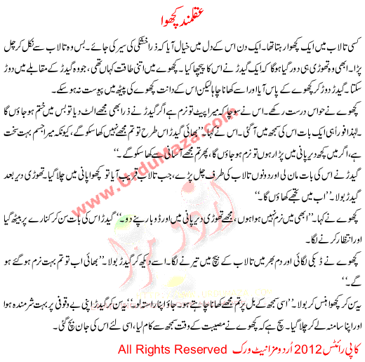 Urdu Story For Children Akalmand Tortoise