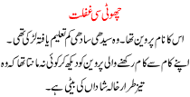 Urdu Kahani Choti Si Ghaflat