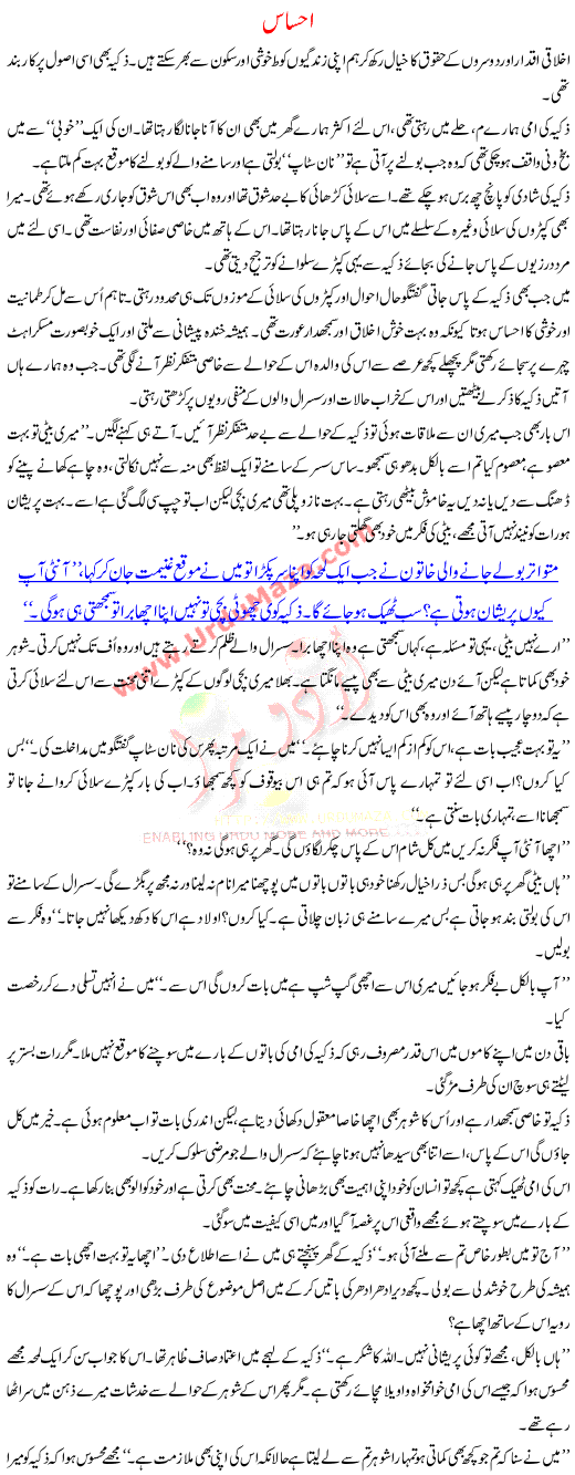 Urdu Kahani Ehsas