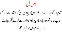 Urdu Story For Children Asal Neki