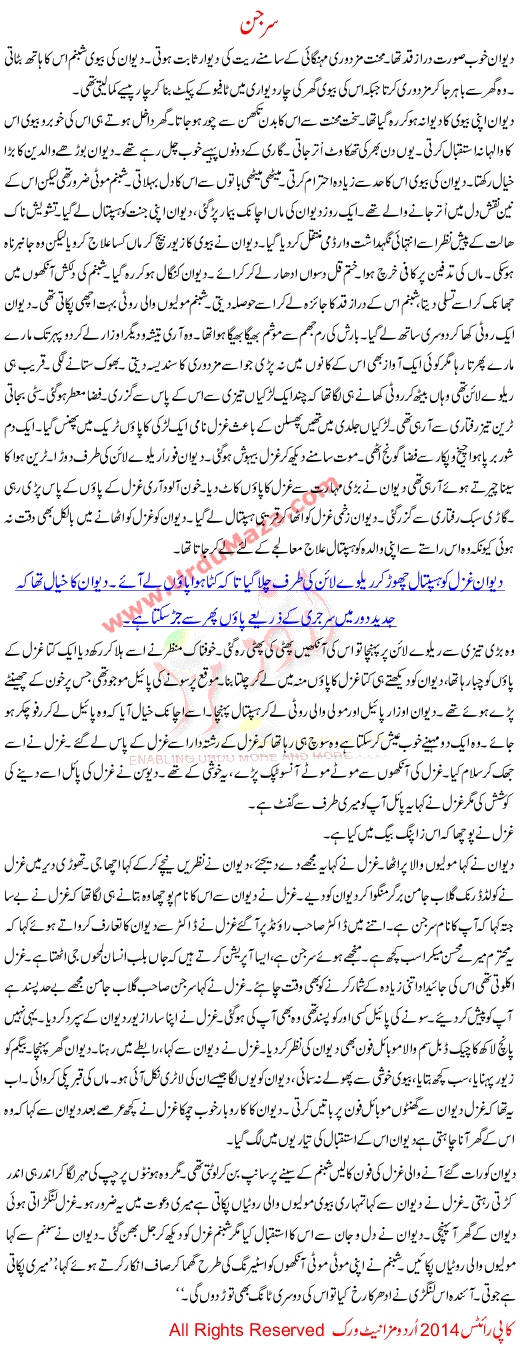 Urdu Kahani Sarjan