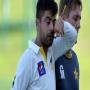Ahmed Shehzad injured during a practice session